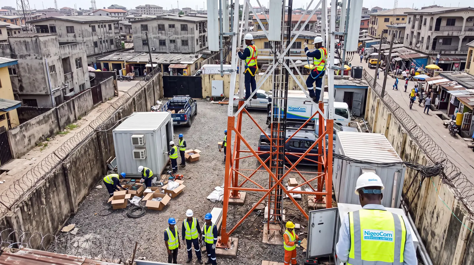Telecommunications tower installation project overview